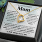 To My Loving Mom - I'm Lucky To Have You - Forever Heart Necklace - Glittering Heights