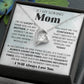 To My Loving Mom - I'm Lucky To Have You - Forever Heart Necklace - Glittering Heights