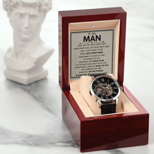 To My Man - My Last Everything - Chronograph Watch - Glittering Heights