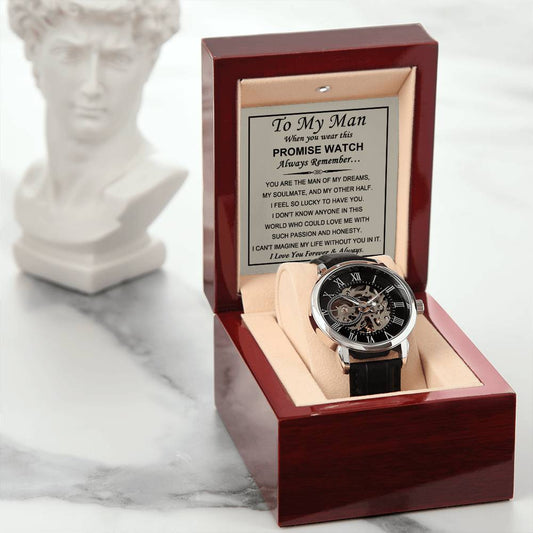 To My Man - My Other Half - Chronograph Watch - Glittering Heights