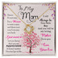 To My Mom, I Know Its Not Easy - Love Knot Necklace - Glittering Heights