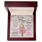 To My Mom, I Know Its Not Easy - Love Knot Necklace - Glittering Heights
