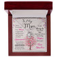 To My Mom, I Know Its Not Easy - Love Knot Necklace - Glittering Heights