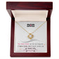 To My Mom, I Loved You My Whole Life - Love Knot Necklace - Glittering Heights
