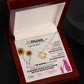 To My Mom, Thank You For Everything - Love Knot Necklace - Glittering Heights