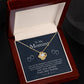 To My Mommy, Love From Your Tummy - Love Knot Necklace - Glittering Heights