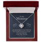 To My Mommy, Love From Your Tummy - Love Knot Necklace - Glittering Heights