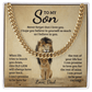 To My Son - Never Forget That I Love You - Cuban Link Chain - Glittering Heights