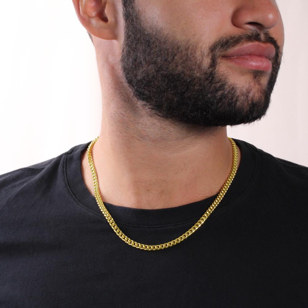 To My Son - Never Forget That I Love You - Cuban Link Chain - Glittering Heights