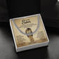 To My Son - Never Forget That I Love You - Cuban Link Chain - Glittering Heights