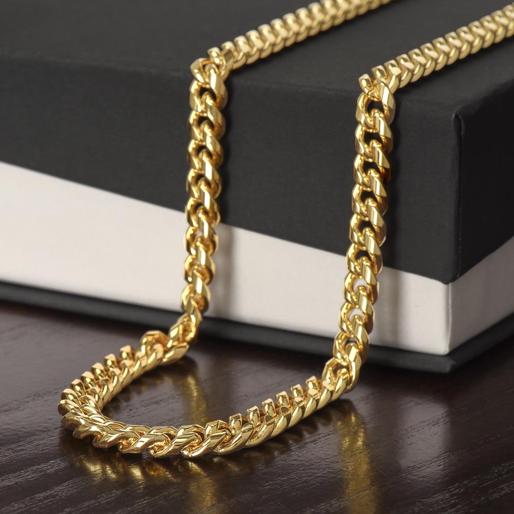 To My Son - Never Forget That I Love You - Cuban Link Chain - Glittering Heights
