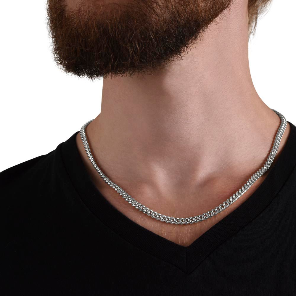 To My Son - Never Forget That I Love You - Cuban Link Chain - Glittering Heights