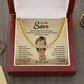 To My Son - Never Forget That I Love You - Cuban Link Chain - Glittering Heights