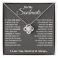 To My Soulmate, In Your Heart I Found My Love - Love Knot Necklace - Glittering Heights