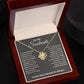 To My Soulmate, In Your Heart I Found My Love - Love Knot Necklace - Glittering Heights
