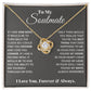To My Soulmate, In Your Heart I Found My Love - Love Knot Necklace - Glittering Heights