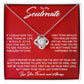 To My Soulmate, You Are Special To Me - Love Knot Necklace - Glittering Heights