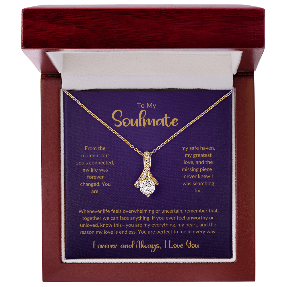 To My Soulmate - You're My Missing Part - Alluring Beauty Necklace - Glittering Heights