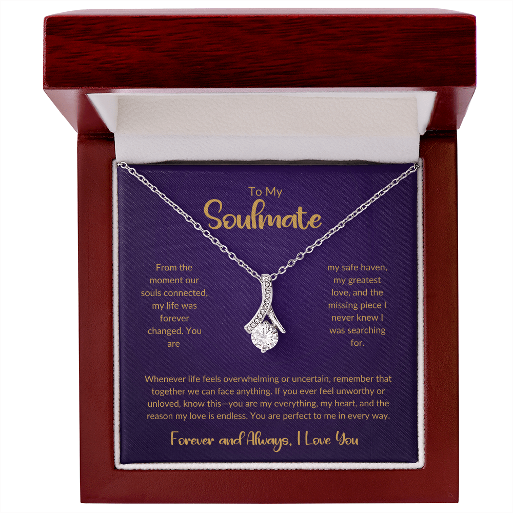 To My Soulmate - You're My Missing Part - Alluring Beauty Necklace - Glittering Heights