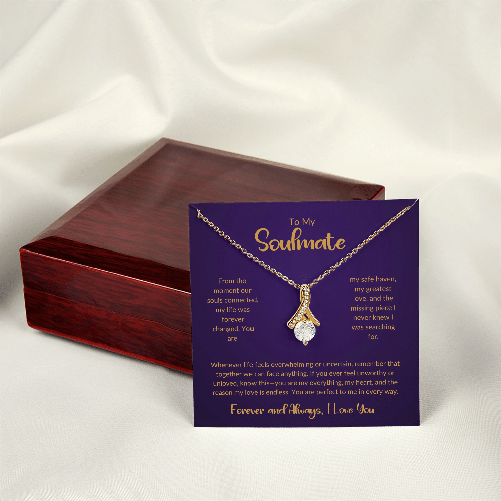 To My Soulmate - You're My Missing Part - Alluring Beauty Necklace - Glittering Heights