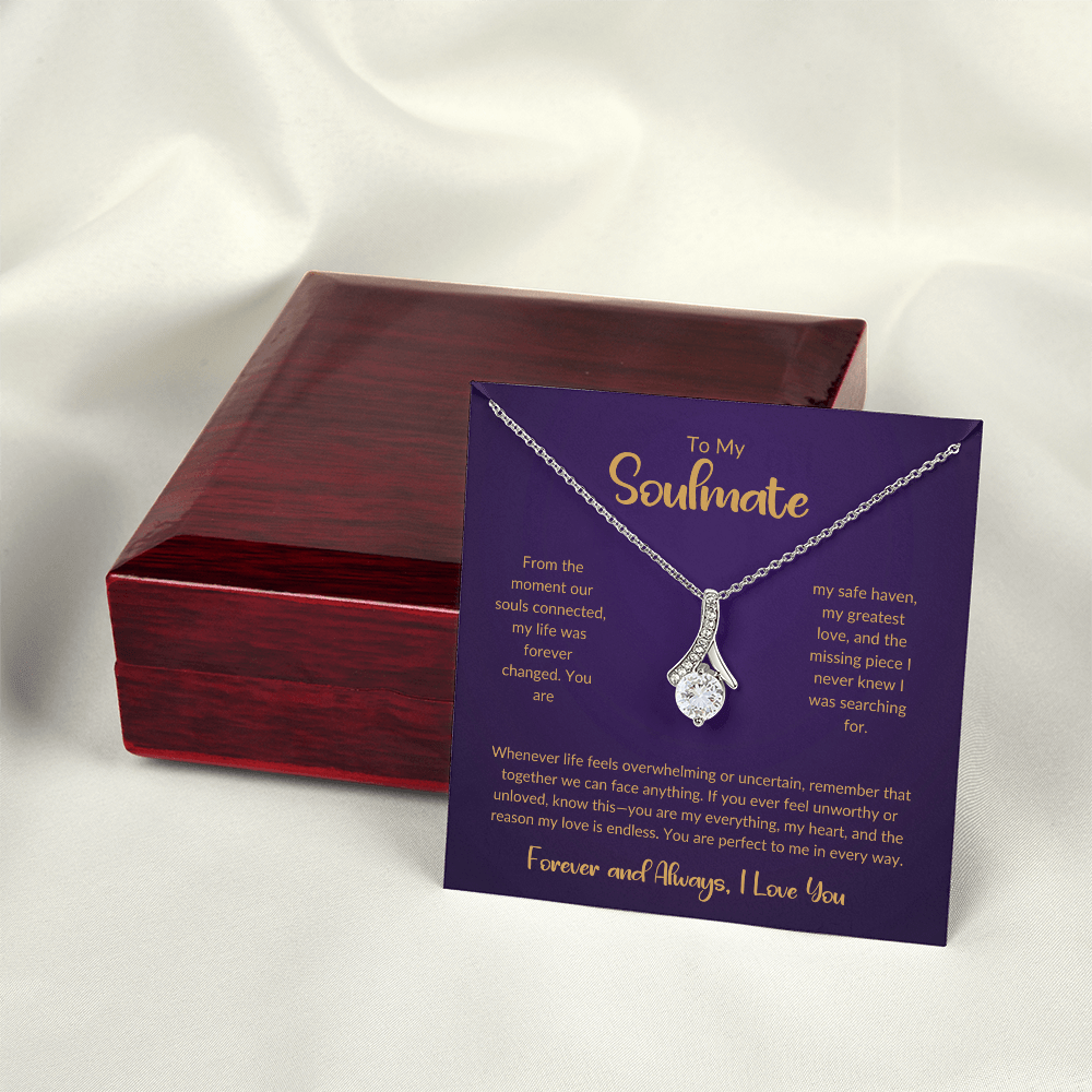 To My Soulmate - You're My Missing Part - Alluring Beauty Necklace - Glittering Heights