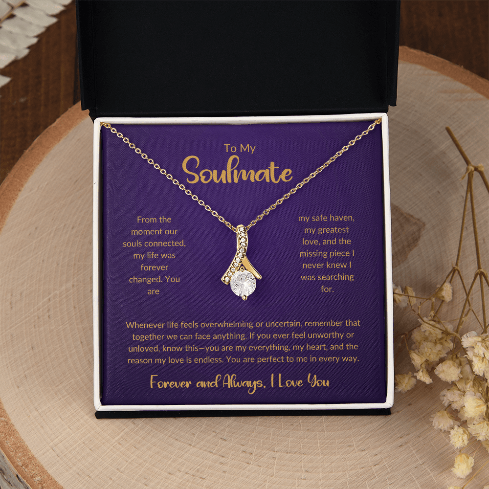 To My Soulmate - You're My Missing Part - Alluring Beauty Necklace - Glittering Heights
