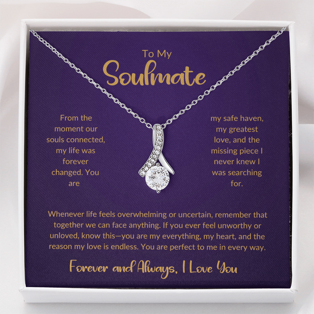To My Soulmate - You're My Missing Part - Alluring Beauty Necklace - Glittering Heights