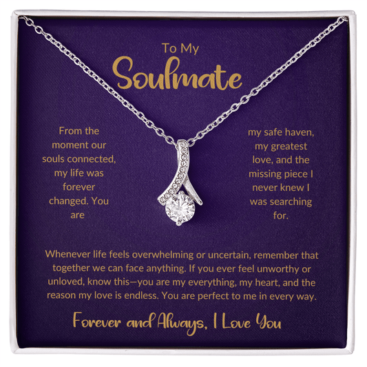 To My Soulmate - You're My Missing Part - Alluring Beauty Necklace - Glittering Heights