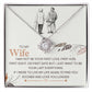 To My Wife, I Just Want To Be Your Last Everything - Love Knot Necklace - Glittering Heights