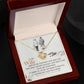 To My Wife, I Just Want To Be Your Last Everything - Love Knot Necklace - Glittering Heights