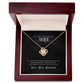 To My Wife, I Love You - Love Knot Necklace - Glittering Heights