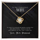 To My Wife, I Love You - Love Knot Necklace - Glittering Heights