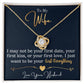 To My Wife, I Want To Be Your Everything - Love Knot Necklace - Glittering Heights
