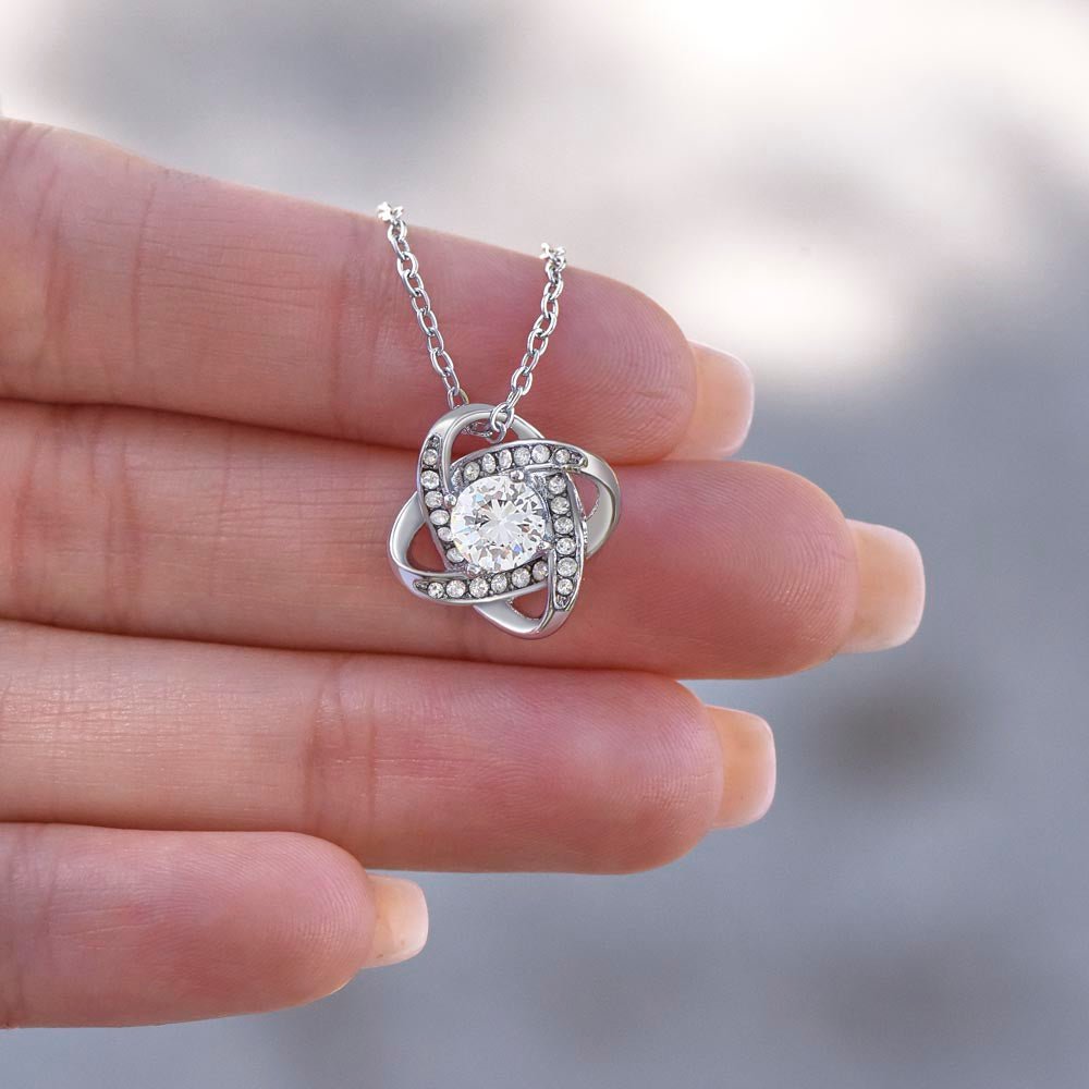To My Wife - Last Everything - Love Knot Necklace - Glittering Heights