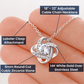 To My Wife - Last Everything - Love Knot Necklace - Glittering Heights