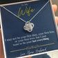 To My Wife - Last Everything - Love Knot Necklace - Glittering Heights