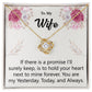 To My Wife - Mine Forever - Love Knot Necklace - Glittering Heights