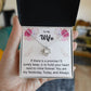 To My Wife - Mine Forever - Love Knot Necklace - Glittering Heights