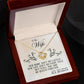 To My Wife, You Are My Queen Forever - Love Knot Necklace - Glittering Heights