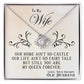To My Wife, You Are My Queen Forever - Love Knot Necklace - Glittering Heights