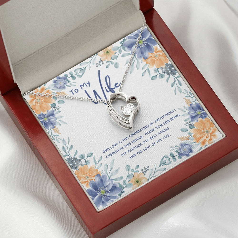 To My Wife - You're The Love Of My Life - Forever Love Necklace - Glittering Heights