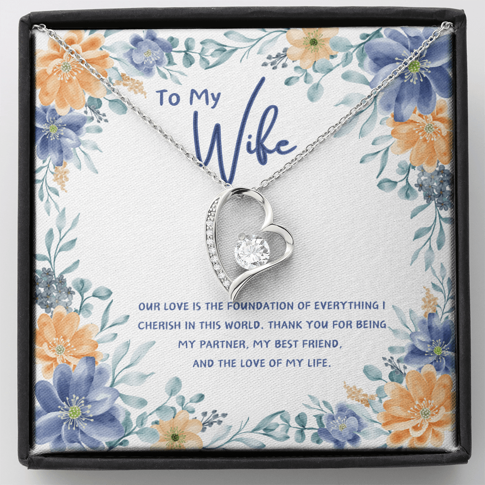 To My Wife - You're The Love Of My Life - Forever Love Necklace - Glittering Heights