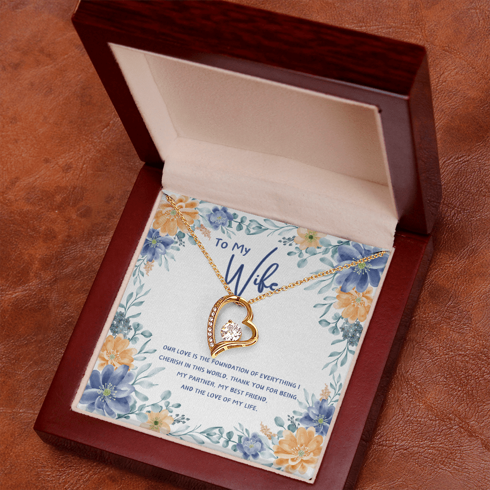 To My Wife - You're The Love Of My Life - Forever Love Necklace - Glittering Heights