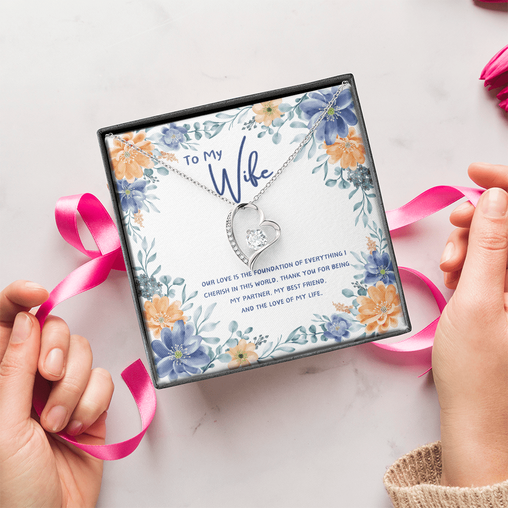 To My Wife - You're The Love Of My Life - Forever Love Necklace - Glittering Heights