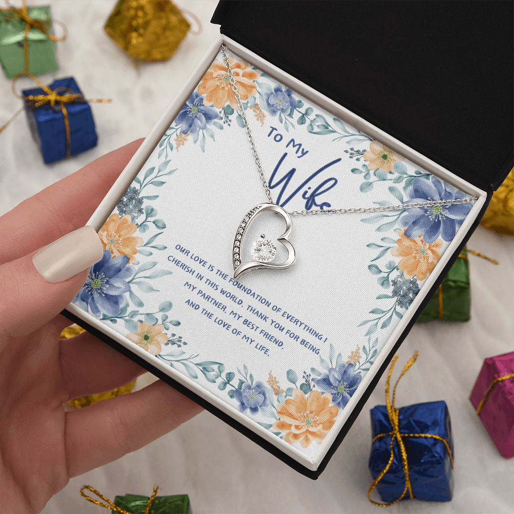 To My Wife - You're The Love Of My Life - Forever Love Necklace - Glittering Heights