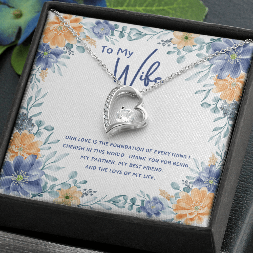 To My Wife - You're The Love Of My Life - Forever Love Necklace - Glittering Heights