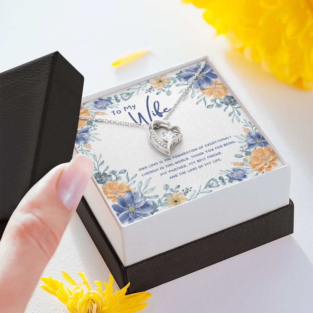 To My Wife - You're The Love Of My Life - Forever Love Necklace - Glittering Heights