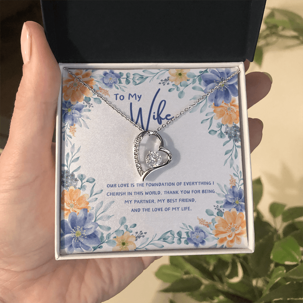 To My Wife - You're The Love Of My Life - Forever Love Necklace - Glittering Heights