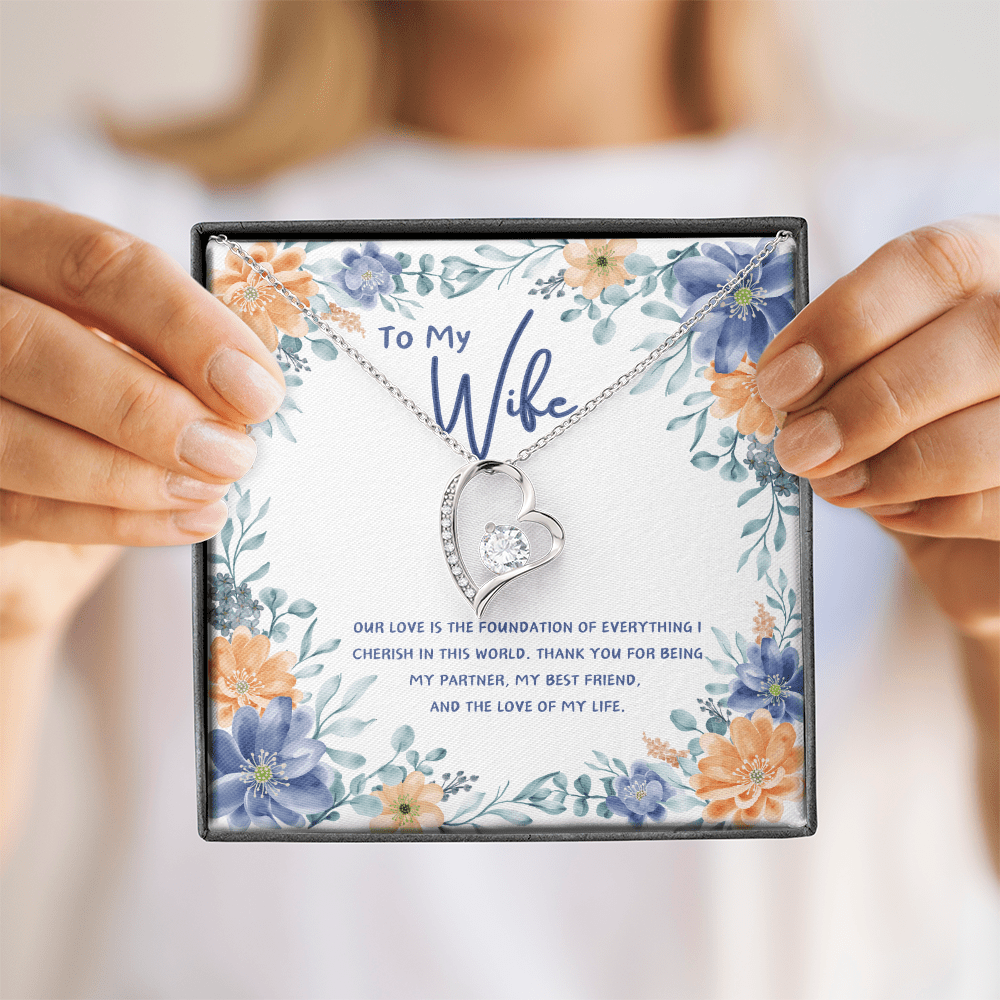To My Wife - You're The Love Of My Life - Forever Love Necklace - Glittering Heights