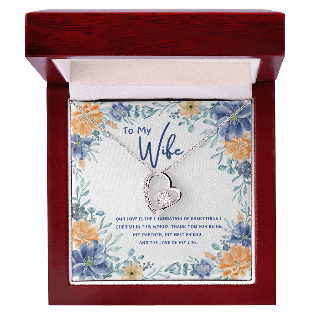 To My Wife - You're The Love Of My Life - Forever Love Necklace - Glittering Heights